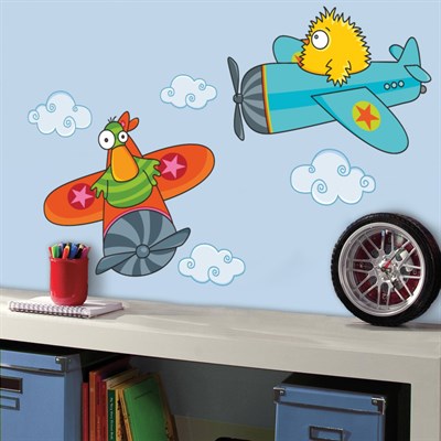 DekorLoft Çılgın Pilotlar Çocuk Odası Duvar Sticker CS-319